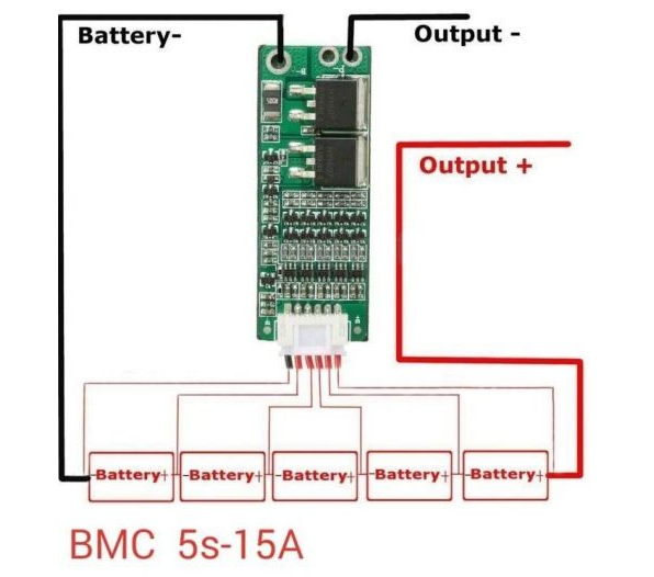 Схема подключения бмс 5с 100а